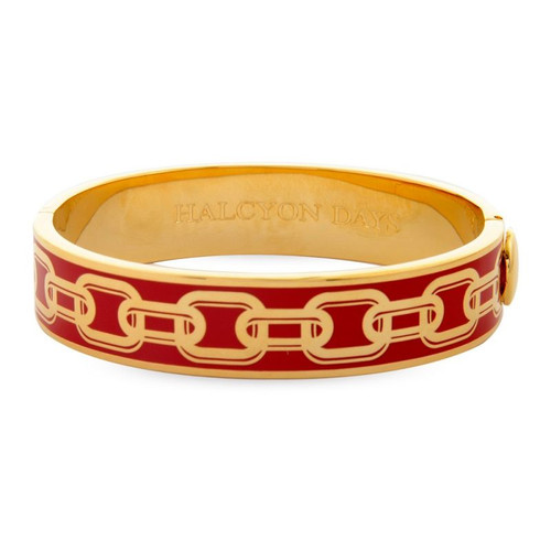 Halcyon Days 13mm Bangles Chain Red Gold HBCHA0613G