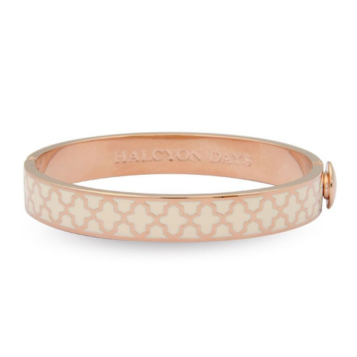 Halcyon Days Bangle Agama Cream Rose Gold HBAGA0510RG