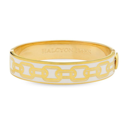Halcyon Days D.H 13mm Bangle Chain Cream Gold HBCHA0513G