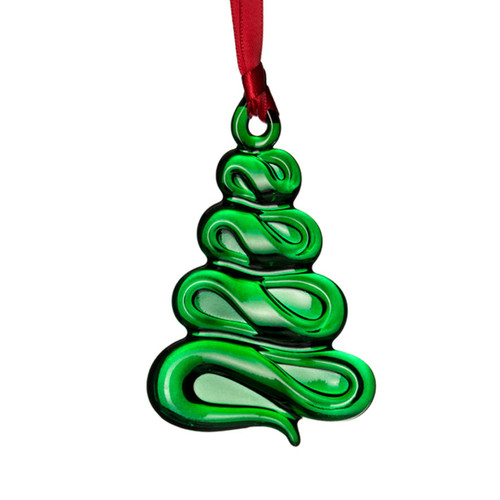 Orrefors Ornaments Christmas Tree Ornament Green