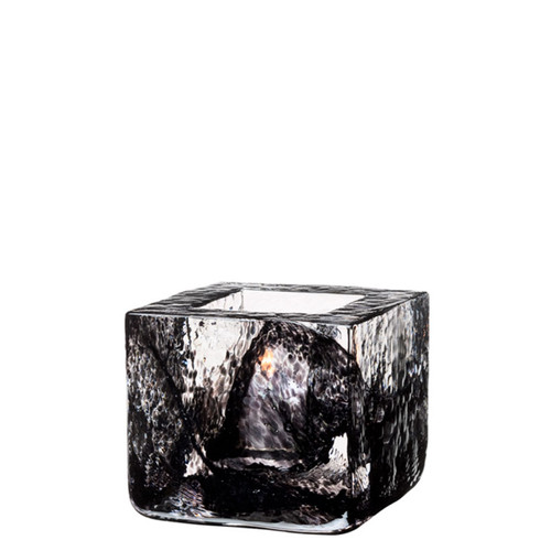 Kosta Boda Brick Votive Black