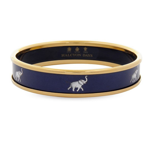 Halcyon Days Grey Elephant 1Cm Bangle Small PBGEL1110GS