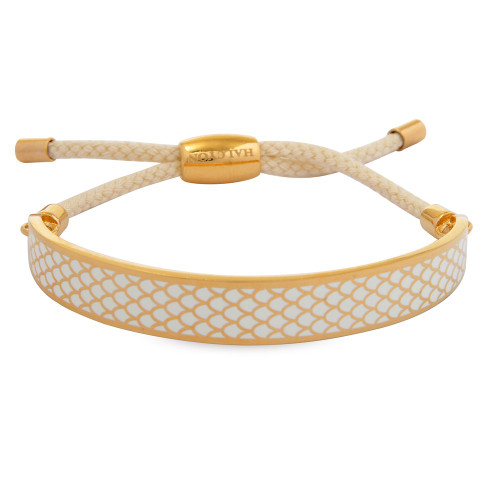 Halcyon Days Salamander Cream Gold 1cm Friendship Bangle FBSAL0510G