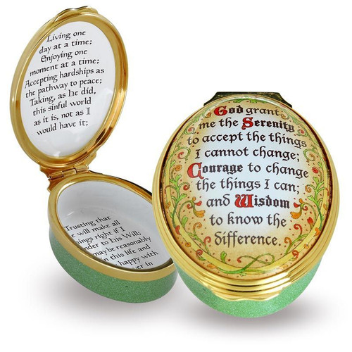Halcyon Days The Serenity Prayer Enamel Box ENSEP0902G EAN: 5060171107132