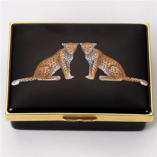 Halcyon Days Twin Leopards Box ENMWL0214LG EAN: 5060171125730