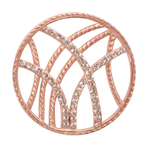 Nikki Lissoni Rebellious Stripes Rose Gold-Plated 33mm Coin MPN: C1012RGM EAN: 8718627460375