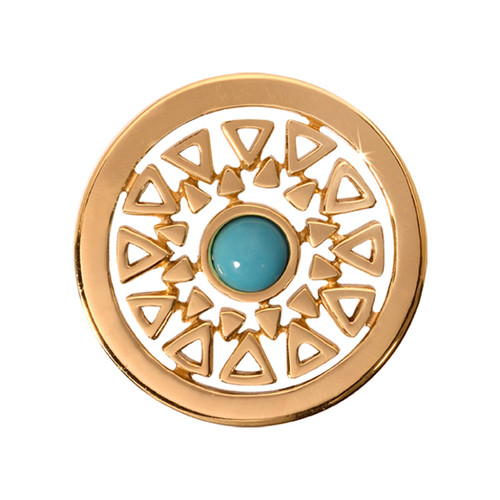 Nikki Lissoni Inner Beauty Gold-Plated 23mm Coin C1110GS04