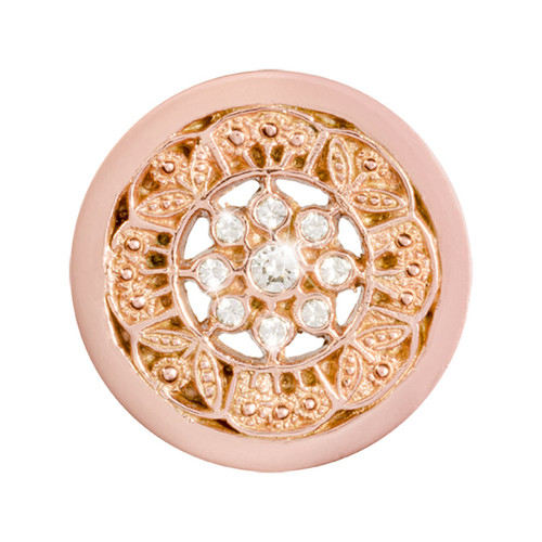 Nikki Lissoni Vintage Flower Rose Gold-Plated 23mm Coin MPN: C1410RGS EAN: 8718627469613