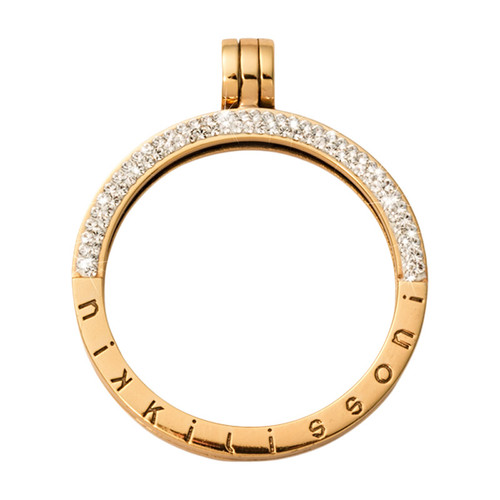 Nikki Lissoni Gold-Plated Pendant with Swarovski Stones 35mm Coin Holder MPN: P08GM EAN: 8718819235743