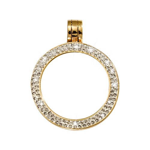 Nikki Lissoni Gold-Plated with Swarovski Stones 25mm Coin Holder MPN: PSW02GS EAN: 8718627468449