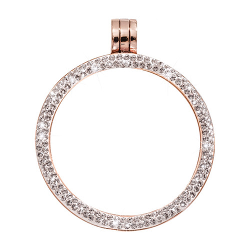 Nikki Lissoni Rose Gold-Plated with Swarovski Stones 35mm Coin Holder MPN: PSW03RGM EAN: 8718627468494