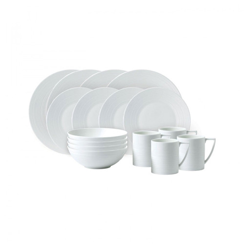 Wedgwood Jasper Conran White Strata 16-Piece Set