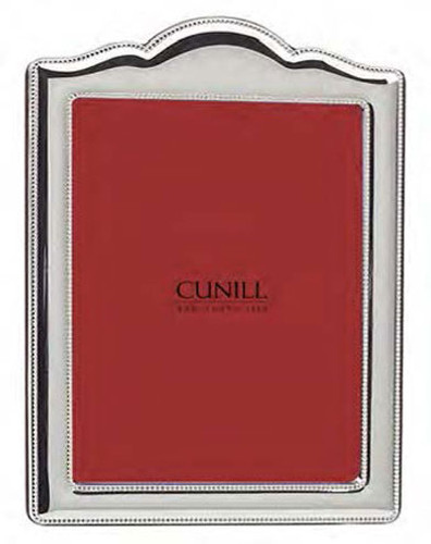 Cunill Arch Bead 8 x 10 Inch Picture Frame - Silverplated