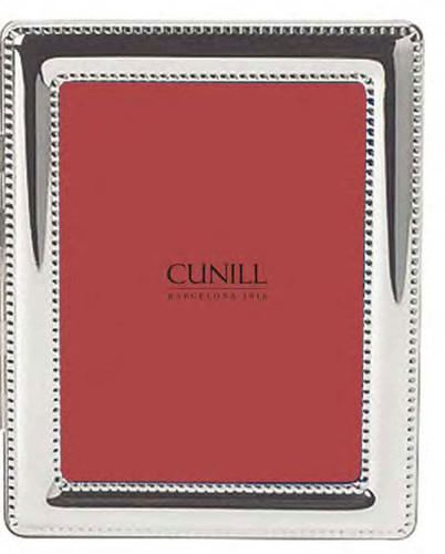 Cunill Beaded 8 x 10 Inch Picture Frame - Silverplated