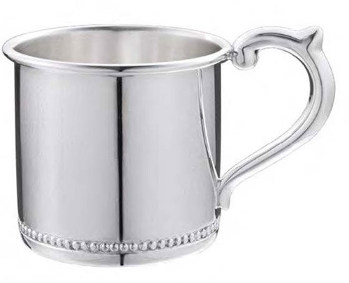 Cunill Beaded Sterling Baby Cup H: 2 1/8 Inch x Dia: 2 3/8 Inch - Sterling Silver