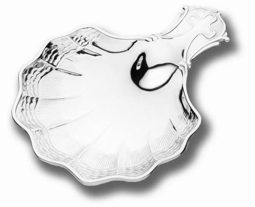 Cunill Cadaques Waves Baptismal Shell - Silverplated