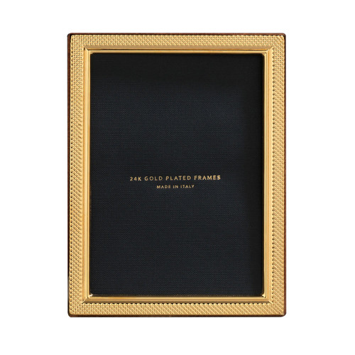 Cunill Droplets 5 x 7 Inch Picture Frame - 24k Gold Plated 0.5 Microns