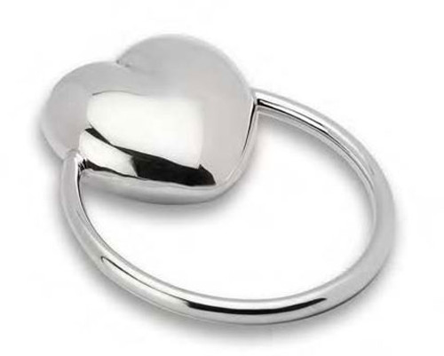 Cunill Heart Ring Rattle - Sterling Silver