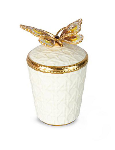 Jay Strongwater Bridget Golden Butterfly Candle