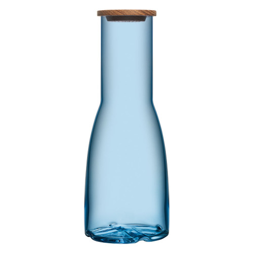 Kosta Boda Bruk Carafe With Oak Lid Water Blue