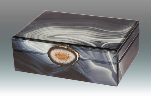 Tizo Marble Grey Waves Empty Box with Stone Small MPN: TA821GYSM, MPN: TA821GYSM