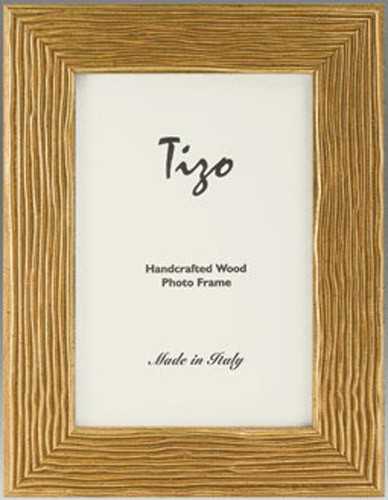 Tizo Gold Mine Wood Picture Frame 4 x 6 Inch