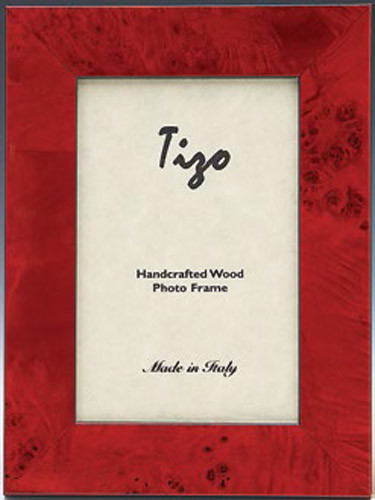 Tizo Pure Red Wooden Picture Frame 3 x 3 Inch