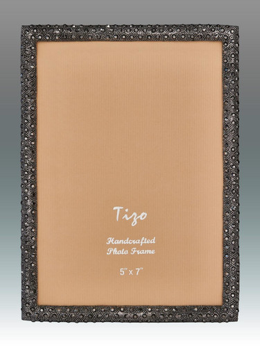 Tizo Shamoo Jeweled Black Picture Frame 4 x 6 Inch