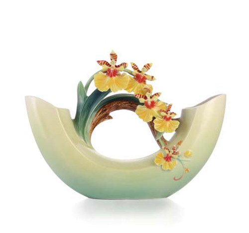 Franz Porcelain Vase Dancing Doll Orchid Limited Edition FZ03274