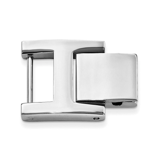 12mm x 14mm H-Clasp Fold-over Extender Stainless Steel FTL155W-12