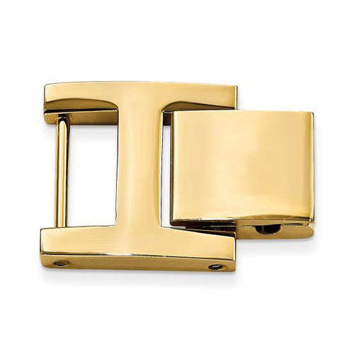 12mm x 14mm H-Clasp Gold-tone Fold-over Extender Stainless Steel FTL155Y-12