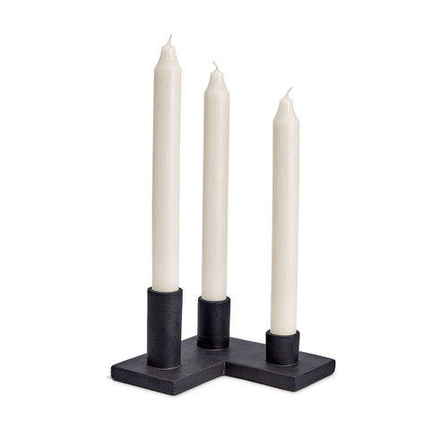 L'Objet Tulum Candle Holder Black CO103