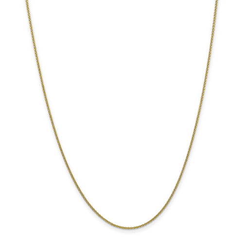 1.5mm Cable Chain Anklet 10k Gold 10PE54-10