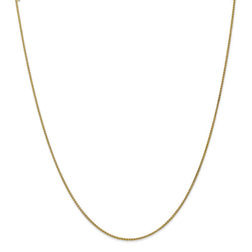 1.25mm Spiga Chain Anklet 10k Gold 10SPG030-10