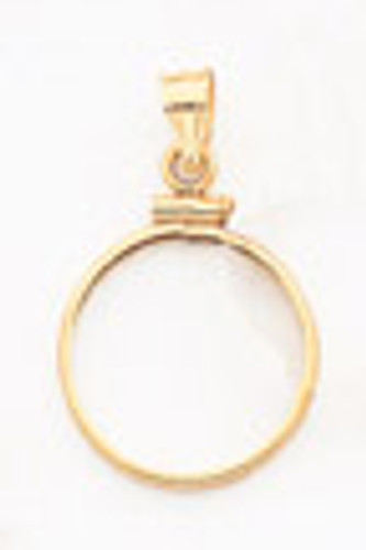 1/10 oz Mounted Panda Coin Screw Top Coin Bezel 14k Gold MPN: BP10/10PC UPC: 883957044095