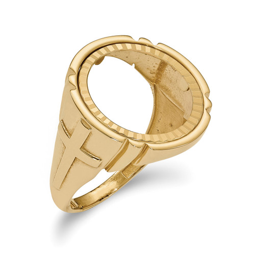1/10AE Diamond -cut Coin Ring 14k Gold MPN: CR10D/10AE