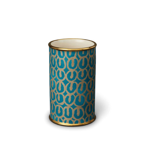 L'Objet Fortuny Ashanti Teal Small Vase
