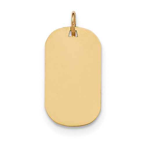 0.027 Gauge Engravable Dog Tag Disc Charm 14k Gold Plain MPN: XM550/27 UPC: 191101456381