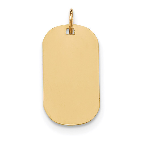 0.013 Gauge Engravable Dog Tag Disc Charm 14k Gold Plain MPN: XM551/13 UPC: 191101457791