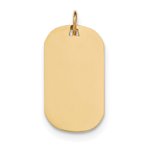 0.011 Gauge Engravable Dog Tag Disc Charm 14k Gold Plain MPN: XM552/11 UPC: 191101363450