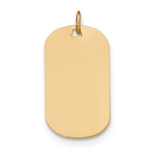 0.011 Gauge Engravable Dog Tag Disc Charm 14k Gold Plain MPN: XM553/11 UPC: 191101453847