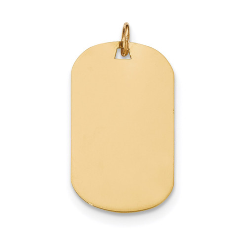 0.009 Gauge Engravable Dog Tag Disc Charm 14k Gold Plain MPN: XM554/09 UPC: 191101456428