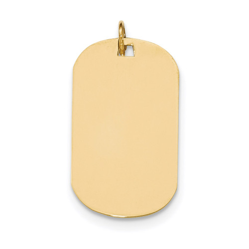 0.035 Gauge Engravable Dog Tag Disc Charm 14k Gold Plain MPN: XM555/35 UPC: 191101457838