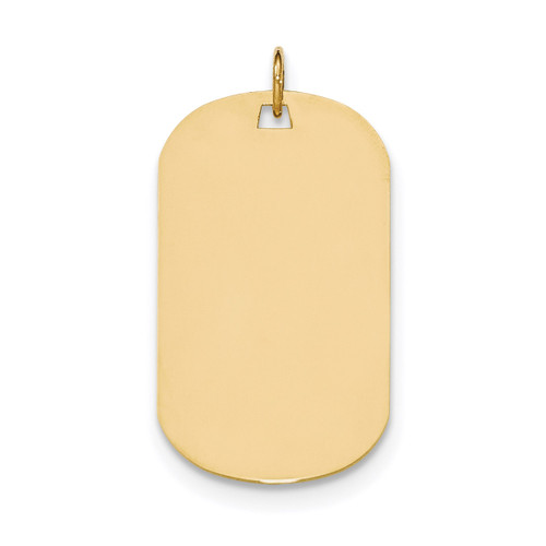 0.018 Gauge Engravable Dog Tag Disc Charm 14k Gold Plain MPN: XM556/18 UPC: 191101366420