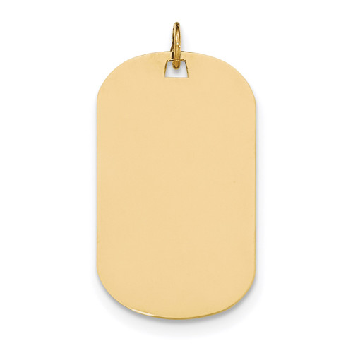0.013 Gauge Engravable Dog Tag Disc Charm 14k Gold Plain MPN: XM557/13 UPC: 191101369285