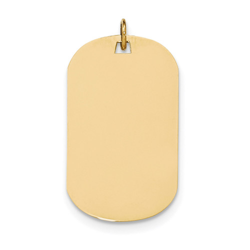 0.013 Gauge Engravable Dog Tag Disc Charm 14k Gold Plain MPN: XM558/13 UPC: 191101455131