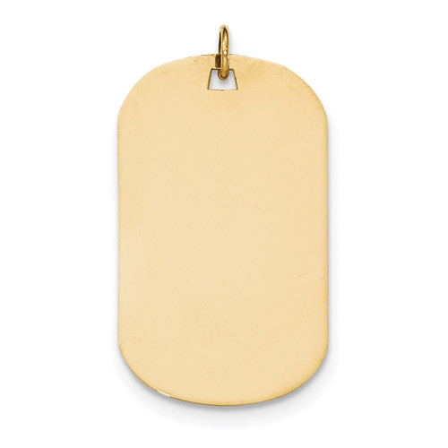 0.027 Gauge Engravable Dog Tag Disc Charm 14k Gold Plain MPN: XM559/27 UPC: 191101455148