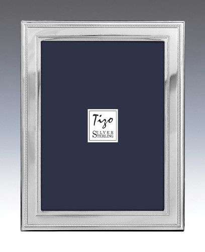 Tizo Two Bead 4 x 6 Inch Sterling Silver Picture Frame, MPN: 2012-46