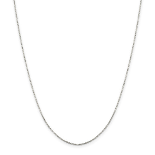 24 Inch 1.00mm Flat Cable Chain Sterling Silver QPE77-24