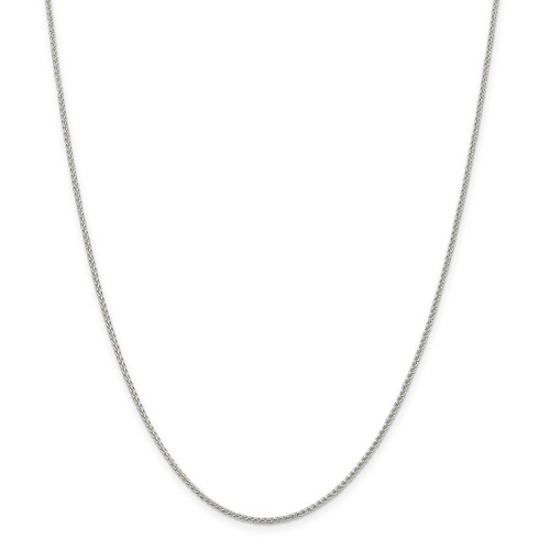 22 Inch 1.50mm Round Spiga Chain Sterling Silver QSP035-22